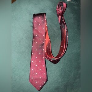Paul Smith Burgundy Tie with Star Design